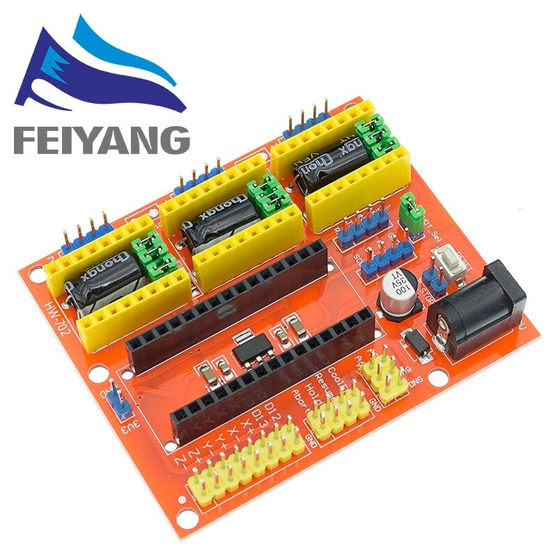 CNC SHIELD V4 3 AXIS A4988 STEPPER DRIVER BOARD FOR ARDUINO NANO