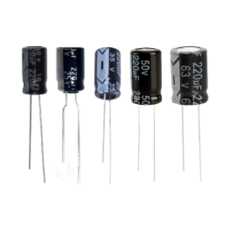 220uF Radial Polarized Electrolytic Capacitors