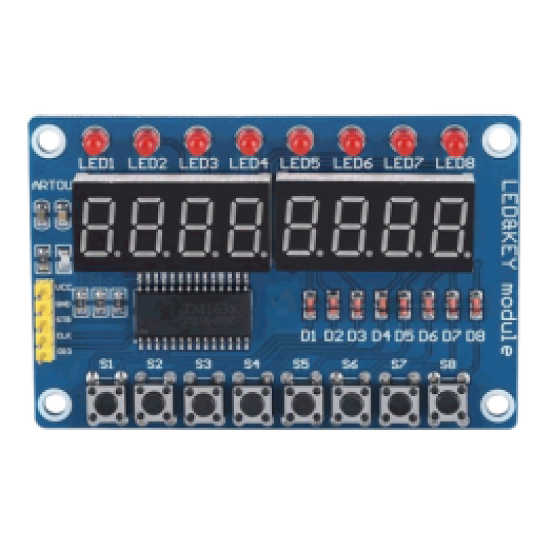TM1638 8-Digit Tube LED Display Module