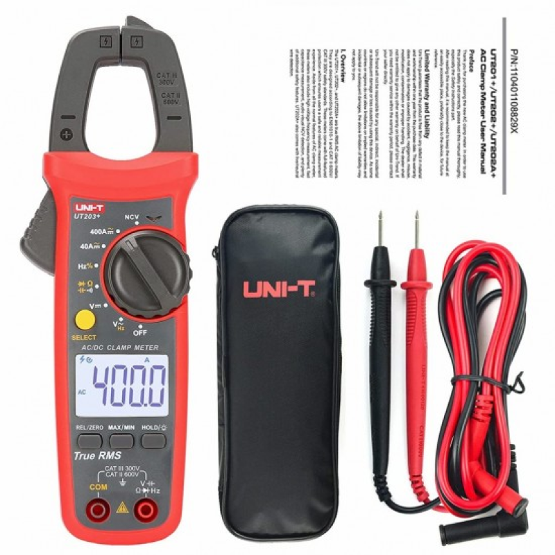 UT203+ 400A Original Digital Clamp Meter