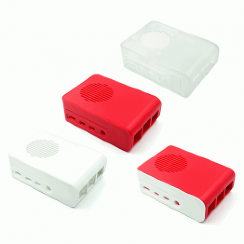 Raspberry Pi 4 Model B Red Case With Fan Option