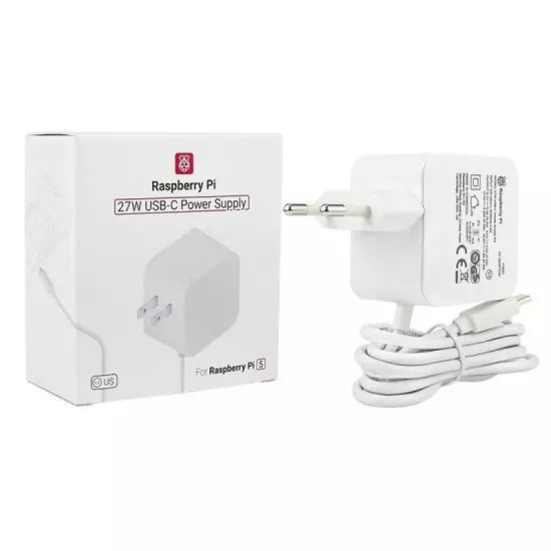 Raspberry Pi 27W USB-C Official EU Power Supply